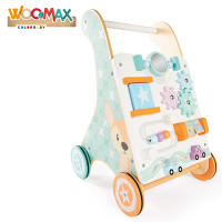 WOOMAX - Andador madera para bebés, carrito andador, 29,5x33x47 cm, juguetes de madera para bebés, incluye actividades, espejo, figuras interactivas, madera FSC, juguete multisensorial, juguetes infantiles, juegos para niños de 1 año - details 1