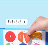 Puzles Magnéticos De Fracciones Para El Aprendizaje Matemático Montessori Juguete Educativo Divertido Ayuda Aritmética Cognitiva Para Niños - details 3