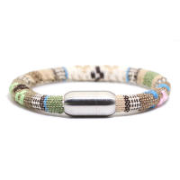 Pulsera Bohemia Unisex Acero Inoxidable Con Imán 8mm Cadena Pulsera Turca Minimalista Regalo Para Pareja Amor Joyas - details 8