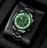 Reloj De Pulsera De Acero Inoxidable Para Hombre Moda Lujo Calendario Cuarzo Reloj Luminoso Para Negocios Con Fecha Completa - details 2