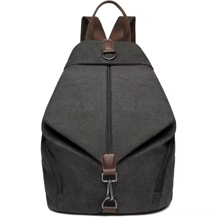 Mochila Vintage de Gran Capacidad para Mujer, Bolsa de Lona Antirrobo, Mochila Informal para Trabajo, Viajes Diarios - 1