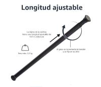 Barra de Cortina Amazonbasics, Tensión Ajustable, Interior y Exterior, 137 a 229 Cm, Negro - details 1