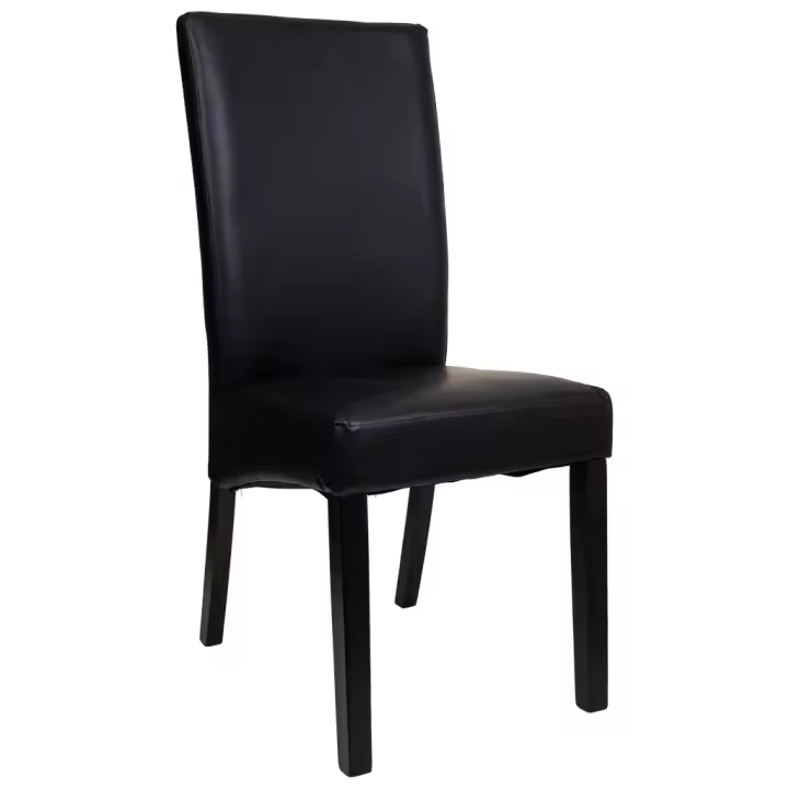 WANDERLUST DECO Silla de madera tapizada negra 49x48x42/102h cm. No viene montado - 1