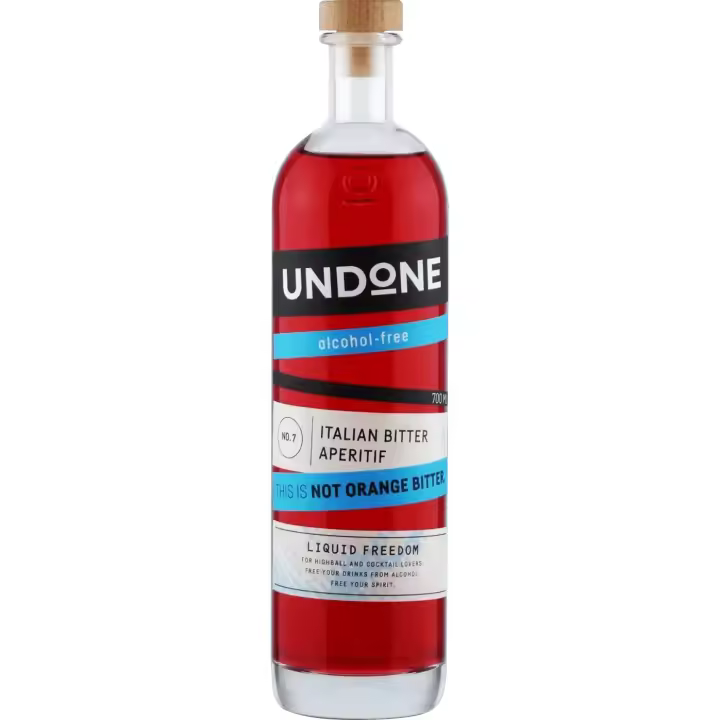 UNDONE Nº7 (NOT) ORANGE BITTER GERMAN NON ALCOHOLIC SPIRIT 70CL - 1