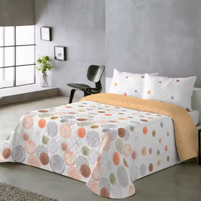 ARISE SHOP-Colcha Reversible con Estampado,100% Poliéster,Incluye Funda de Cojín,para Cama 90,105,135,150cm - 1