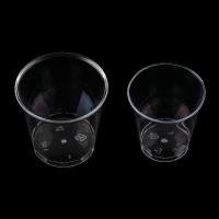 Vasos De Plástico Reutilizables Redondos 30/50X Copas Para Postres Descartables Bebidas Para Mercado Al Por Menor - details 3