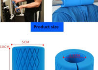 Manija De Dumbbell Y Barbells De Goma Para Gimnasio Y Hogar Manija Gruesa Para Fitness Adecuada Para Bloggers De Fitness - details 4