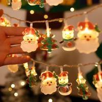 Cadena De Luces Navideñas Con Santa Claus Y Payaso De Navidad LED Operadas Por Batería Decoración Para Fiesta Y Año Nuevo - details 0