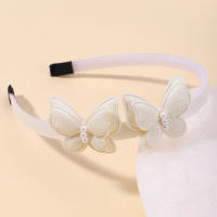 Diadema De Mariposa Exquisita Con Perlas Simuladas Para Niñas Accesorio Lindo Para El Día Diadema De Cabello Para Niñas Decorativa Para Todas Las Estaciones - details 20