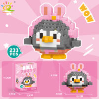 Mini Bloques De Construcción Micro Animales HUIQIBAO 3D Diamante Modelo BEE Gato Panda Para Niños Juguetes De Ciudad DIY - details 11