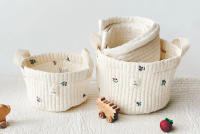 Bolsa De Diaper Para Bebé INS Con Bordado De Oso Hermoso Organizador De Almacenamiento Para Pañales Juguetes Mami Nueva - details 1