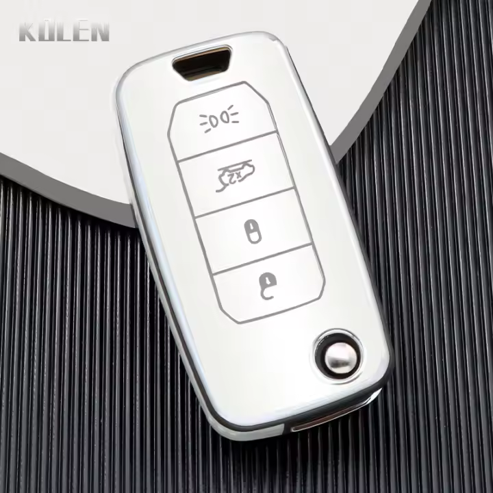 Funda De Llave De Coche En TPU Para Jeep Renegade Compass 2016-2019 Accesorios De Protección De Llave Sin Llave De 4 Botones - 1