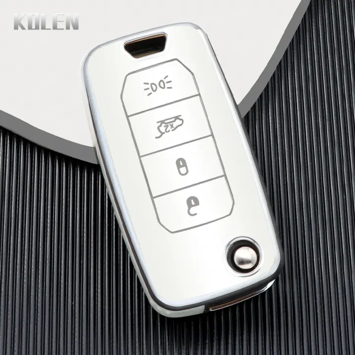 Funda De Llave De Coche En TPU Para Jeep Renegade Compass 2016-2019 Accesorios De Protección De Llave Sin Llave De 4 Botones - 1