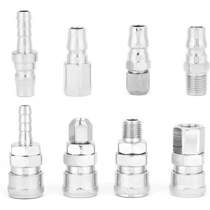 Conector a; Acoplamiento rápido, no fácil de quitar. Acoplamiento rápido neumático durable, para la manguera del compresor de aire, dispositivos neumáticos de conexión Widey aplicable - 1