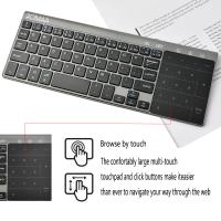 Mini Teclado Bluetooth 2.4G Con Touchpad Portátil Y Ligero Compatible Con Apple TV PS4 HTPC - Estilo Ergonómico Slim Para Tablet Y Laptop - details 3