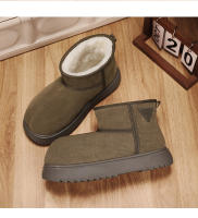 Botas De Nieve Casuales Para Hombres Y Mujeres Con Plush Interior Botas Altas De Lana Suave Cierre Slip-on Estilo Clásico Para El Hogar - details 8