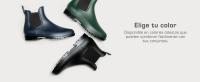 Botas de Agua Hombre Chelsea Zapatos de Lluvia Impermeable Wellington Botines de Goma de Moda Flexible y Antideslizante - details 3