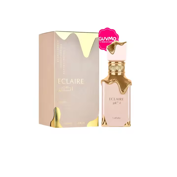 Lattafa Éclaire Eau de Parfum 100 ml – Perfume Árabe Femenino Dulce y Cremoso con Notas de Caramelo, Leche y Vainilla - 1
