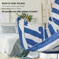Silla Colgante De Hamaca Tejida a Mano 1pc Resistente Y Cómoda Para Uso Interior Y Exterior Muebles De Jardín Auto-Instalable - details 6