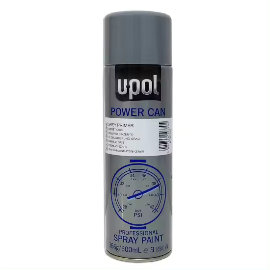 U-Pol AEROSOL U-POL POWER CAN PCPG APAREJO GRIS 500 ML - 1