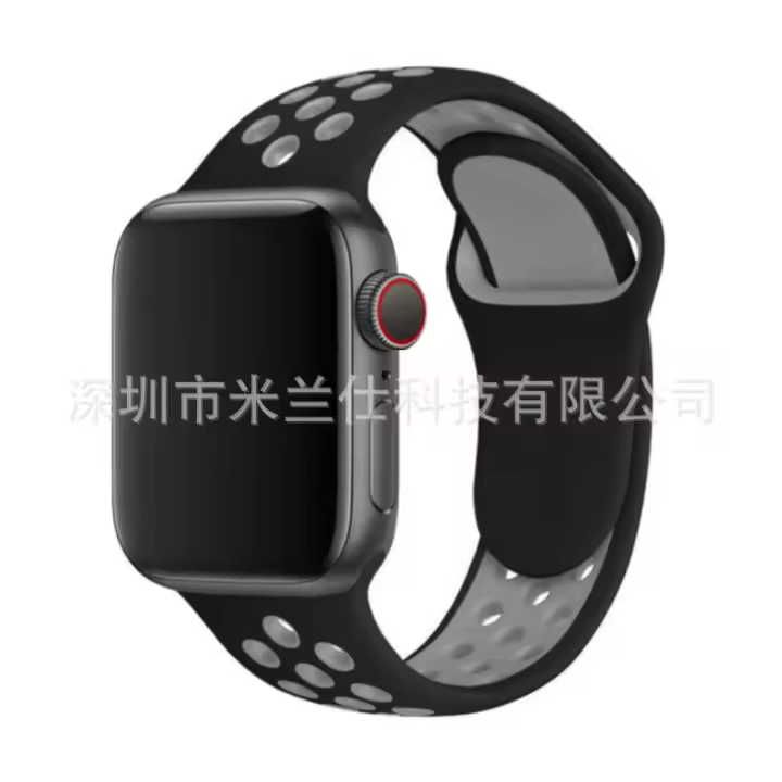 Correas deportivas compatibles con Apple Watch de 44mm, 45mm, 46mm, 42mm, 41mm, 40mm, 38 mm y 49 mm para hombre y Mujer. Correa de silicona transpirable para iWatch Series 10, 9, SE, 8, 7, 6, 5, 4, 3, 2, 1, Ultra 2. - 1