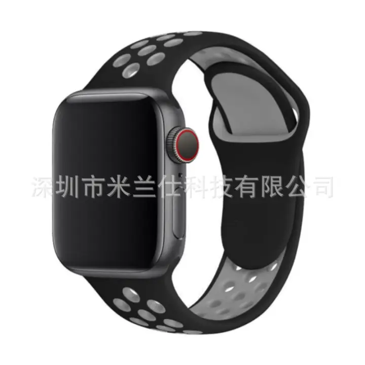Correas deportivas compatibles con Apple Watch de 44mm, 45mm, 46mm, 42mm, 41mm, 40mm, 38 mm y 49 mm para hombre y Mujer. Correa de silicona transpirable para iWatch Series 10, 9, SE, 8, 7, 6, 5, 4, 3, 2, 1, Ultra 2. - 1