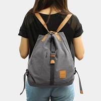 Mochila de bandolera, bolsos de lona versátiles y multifuncionales para las mujeres niñas, elegantes bolsos cruzados, mochila - details 3