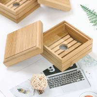Porta Saboneta De Bambú Natural Madera Soporte Para Baño Almacenamiento Portátil Placa Caja Contenedor Decoración Del Hogar - details 25