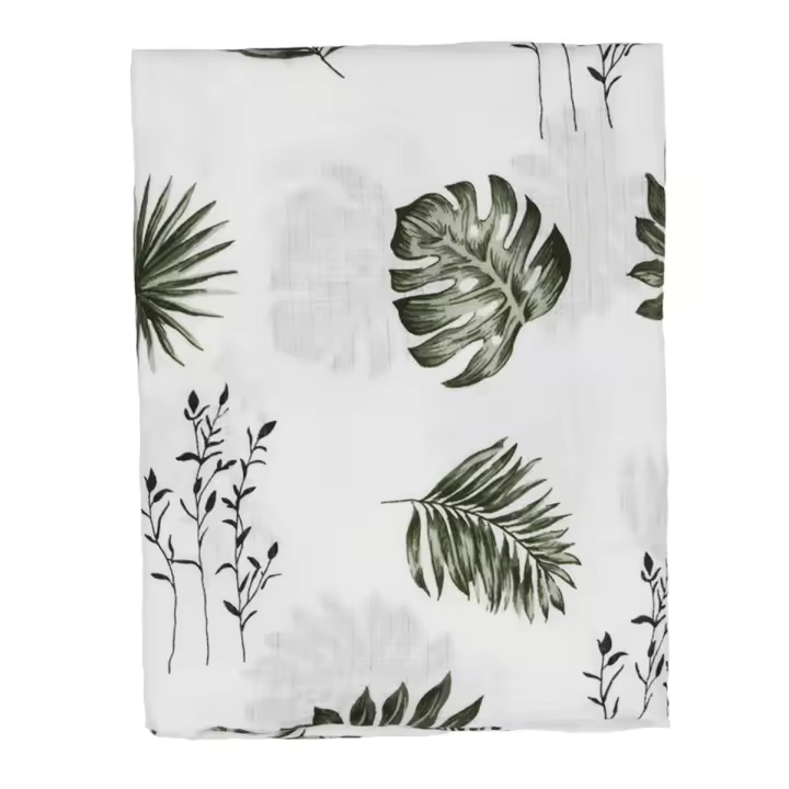 Envoltura De Muselina Sigzagor Para Bebé Toalla De Baño De Algodón Tamaño 42 Pulgadas X 46 Pulgadas Unisex Estampado Adecuado Para Todas Las Estaciones - 1
