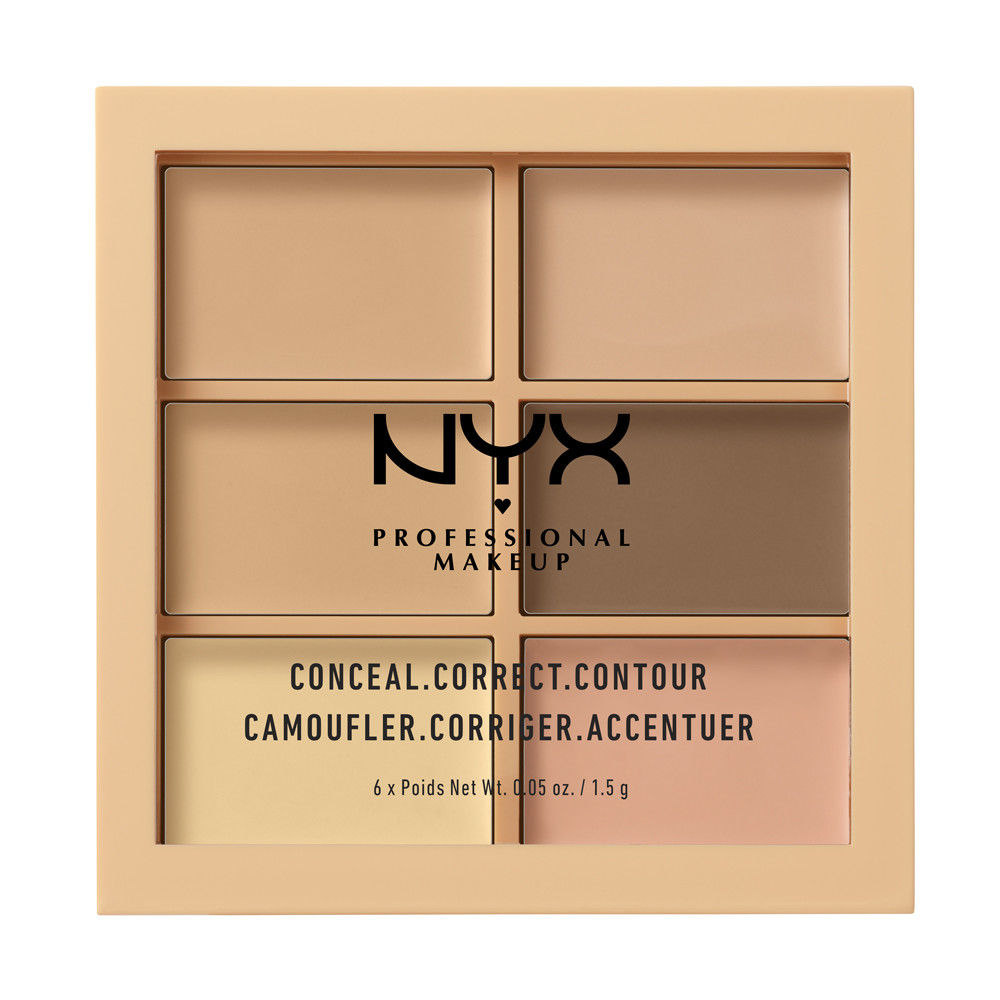 NYX Professional Makeup | Paleta de Correctores y contouring Conceal, Correct, Contour Palette