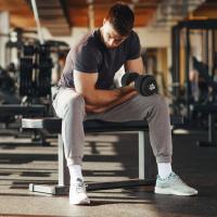 HOMCOM Conjunto de Mancuernas Ajustables de 25kg Juego de Pesas con Discos de 2,5/1,5/1,25 kg y Barras de Conexión de 2 kg Kit de Entrenamiento para Gimnasio en Casa - details 1