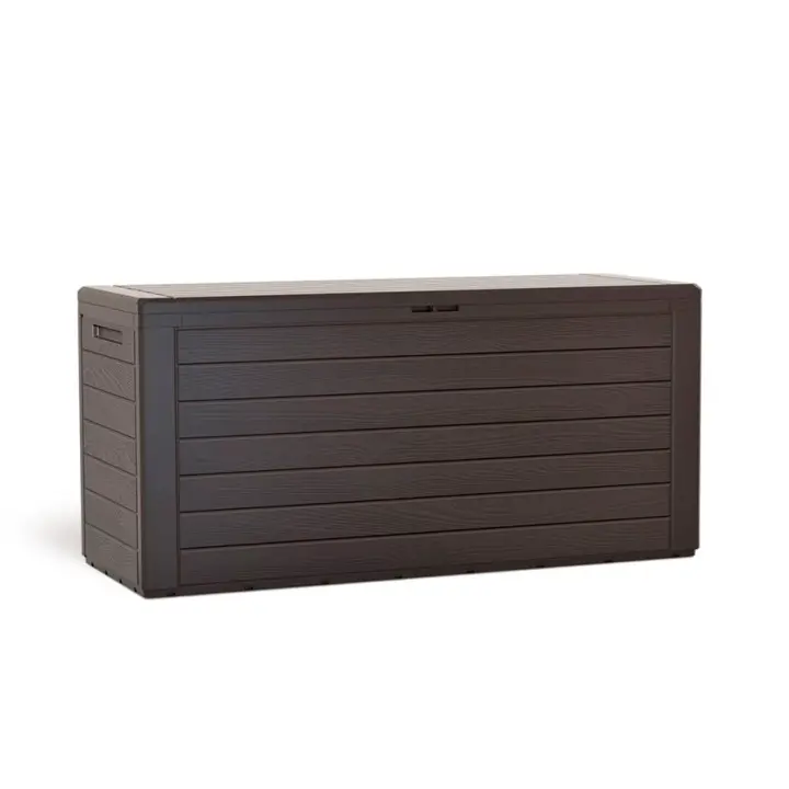 Baul de jardin 280 litros Prosperplast Boardebox de plastico en color ocre oscuro 116 x 43,8 x 55 cm - 1