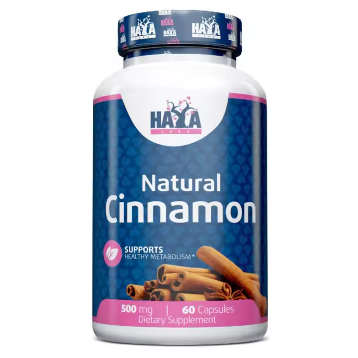 HAYA LABS Organic Cinnamon 500 mg - 60 Caps. - 1
