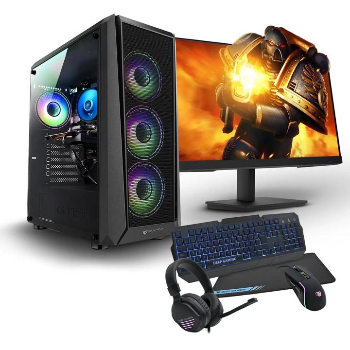PC Racing Pack Gaming AMD Ryzen 5 8600G/32GB/1TB + 1TB SSD/RTX 3060 + Monitor 24" FullHD + Combo Gaming     Ordenador Gaming barato
