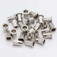 50pcs Insertos De Tornillo Planos Cabeza Compensada Acero Inoxidable 304 Para Aleación De Aluminio Y Carbono Tamaños M3-M10 - details 1