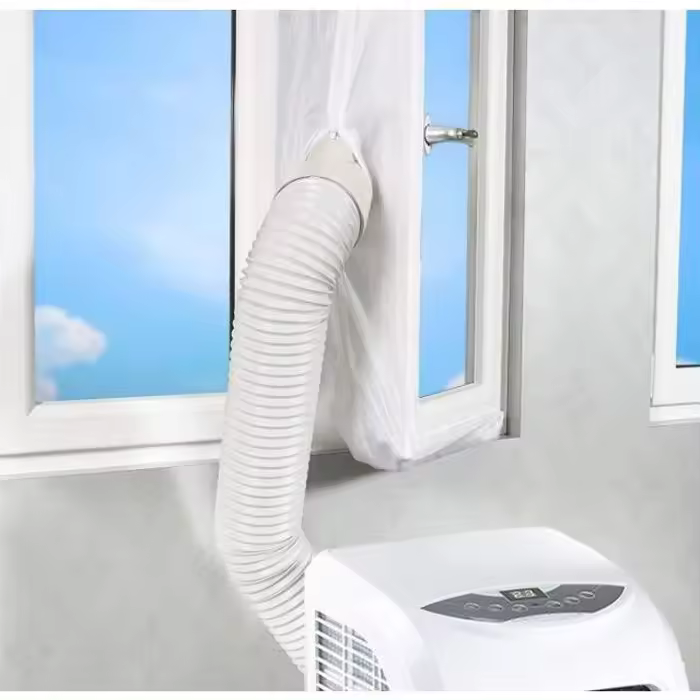 Kit de burletes para ventanas para aires acondicionados portátiles y secadoras de ropa - 4 m - color blanco - 1