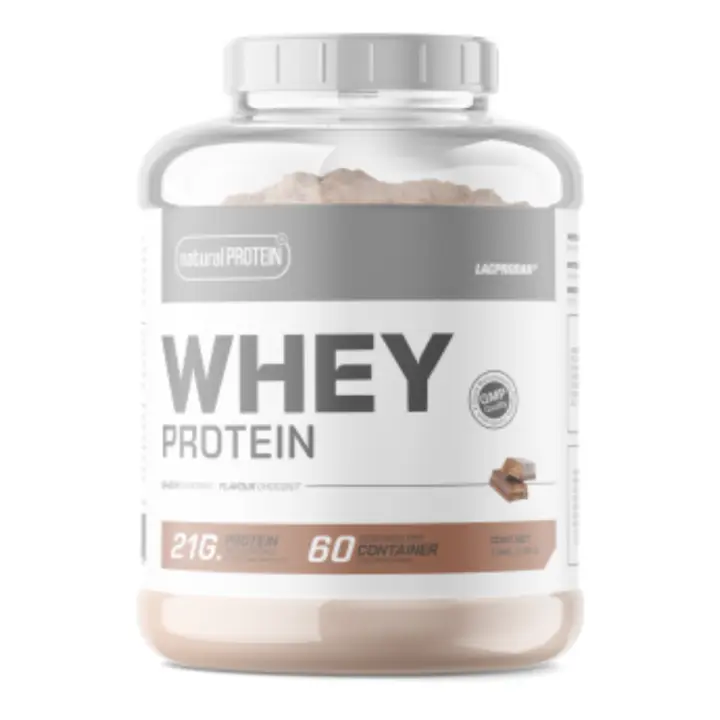 WHEY Proteína Lacprodan 1800g - Natural Protein  MUSCLECULT│Aumentar Masa Muscular - 1