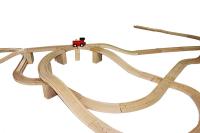 Accesorios De Pista De Tren De Madera Compatible Con Todas Las Marcas De Trenes Pista De Ferrocarril De Madera Para Juegos Educativos Para Niños Aged 4-6 - details 10