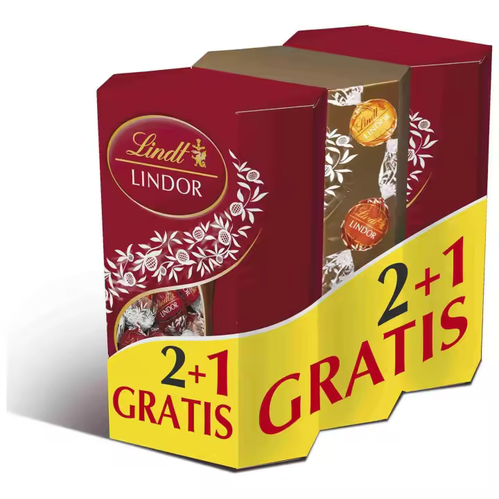 Lindt bombones - Lindt Lindor 3x200g - 1
