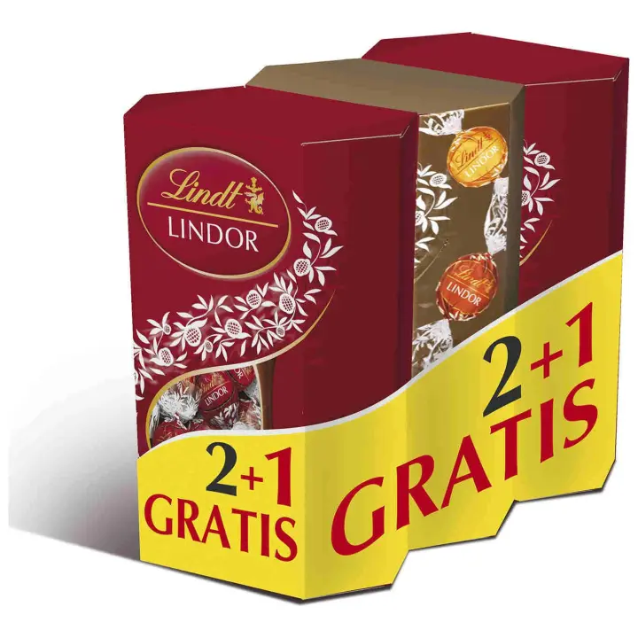 Lindt bombones - Lindt Lindor 3x200g - 1
