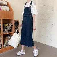 Vestido De Denim Para Mujer Verano Primavera Sin Mangas Con Tirantes Estilo Casual Solado Medio Traje De Mujer Juvenil - details 6