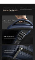 Mochila De Negocios Para Hombre Con Garantía De Vida Impermeable Capacidad Para Portátil De 15.6 Pulgadas Mochila De Viaje Estilo Connect Para Escuela Y Universidad - details 11