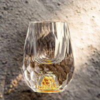 Vaso De Vodka De Cristal De Lujo Con Doble Fondo Y Película De Oro Para Sake Shochu Liqueur Bar Taza De Té Regalos De Alta Gama - details 4