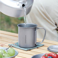 Taza De Camping De Titanio 450ml Utensilios De Cocina Para Exteriores Set De Cocina Para Viajes Y Pícnic Equipamiento De Mesa De Turista - details 2