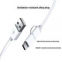 Cable De Datos 2 En 1 3A Micro USB Y Tipo C Adaptador Rápido Para Xiaomi Samsung OPPO Teléfono Móvil Material TPE/TPU - details 2