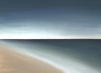 Cuadro "HORIZONTE PROFUNDO"   Lienzo de alta calidad impreso  Arte minimalista Contemporáneo elegante Sobrio Marina con Horizonte profundo Azul petróleo arena blanco Dormitorios modernos  oficinas Salones Espacios de contemplación Ref ANA DURAN  A 423 - details 0
