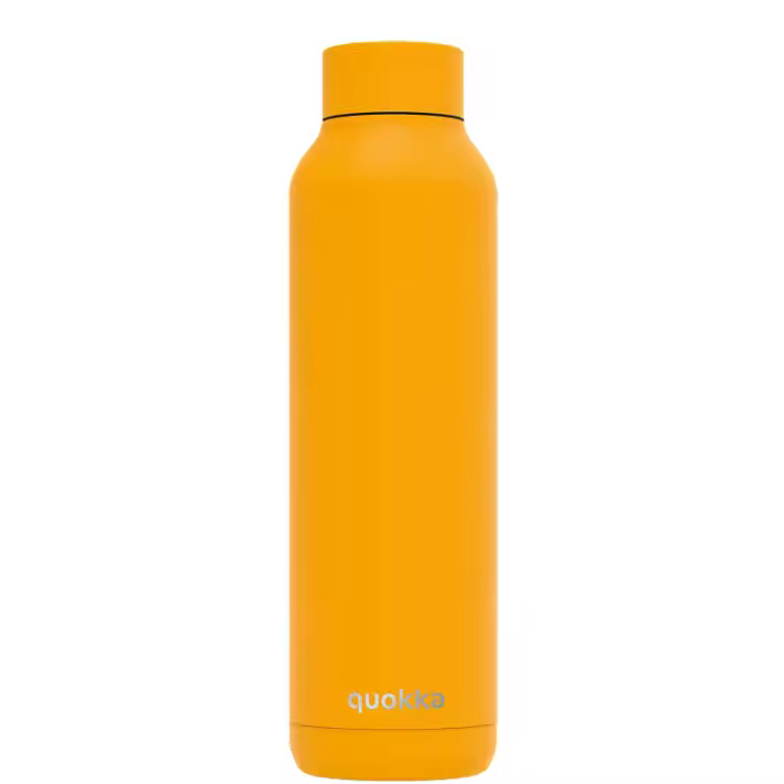 Botella térmica QUOKKA SOLID Amber Yellow 630ml acero inoxidable boca ancha - Quokka - 1