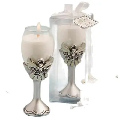 Lote 10 Velas elegante Angel - Velas para Recuerdos Comuniones detalles y regalos 1ª Comunión Invitados invitadas - 1