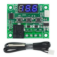 Interruptor De Temperatura Thermostat Rojo DC 12V Controlador De Temperatura Con Cable NTC W1209 Para Electrónica Y Componentes - details 1