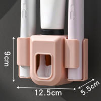 Organizador De Cepillos De Dientes Doble Agujero Soporte Para Pasta De Dientes Accesorios De Baño Plástico Resistente a Agua Para El Hogar - details 4